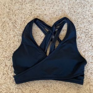 Black Fabletics Sports Bra